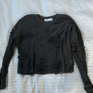 Iro. Jean Distressed Long Sleeve size xs